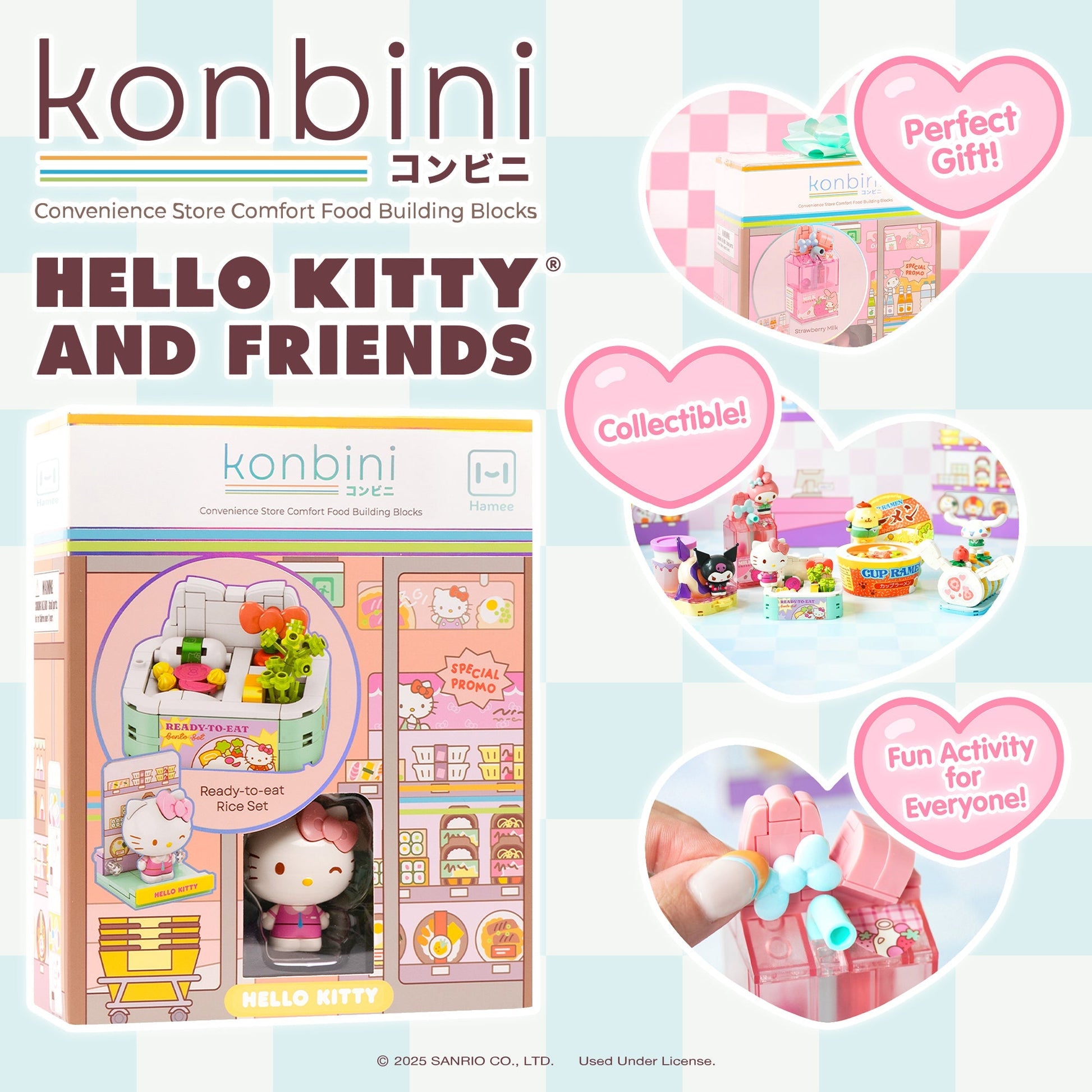 Hello Kitty Konbini Building Blocks Set (Ready-to-Eat Rice Set)