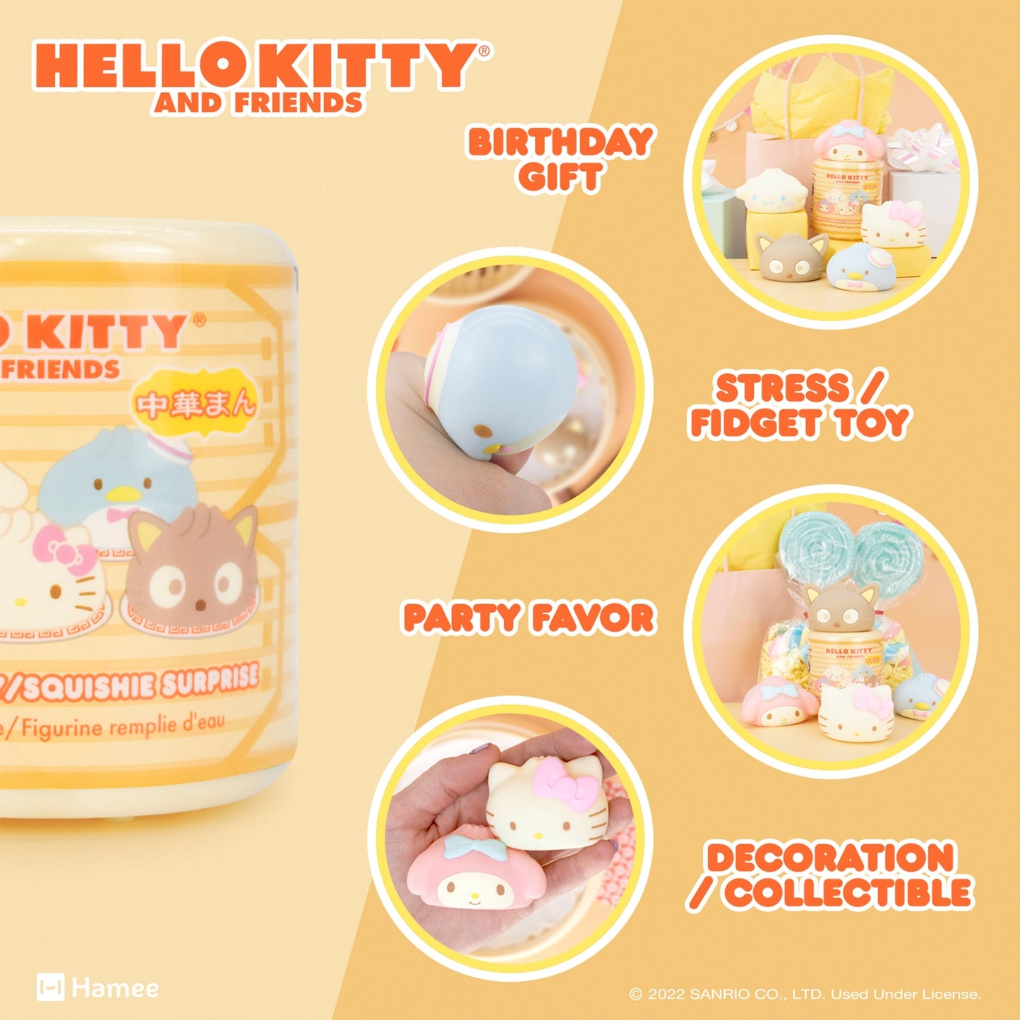Hello Kitty and Friends Steamed Bun Capsule Squishies (Series 3)