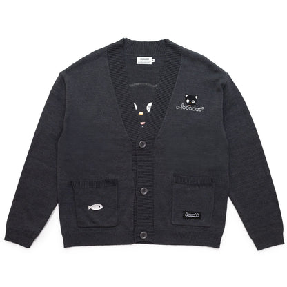 Chococat x JapanLA Flowers Embroidered Knit Cardigan