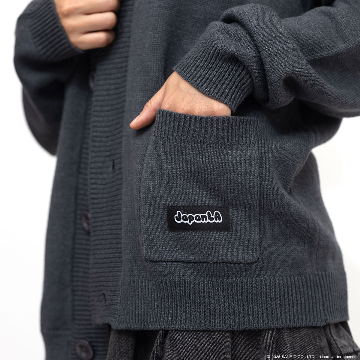 Chococat x JapanLA Flowers Embroidered Knit Cardigan