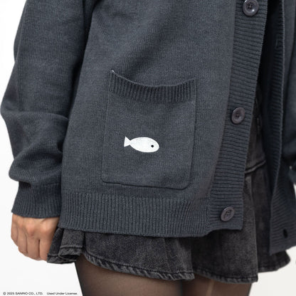 Chococat x JapanLA Flowers Embroidered Knit Cardigan