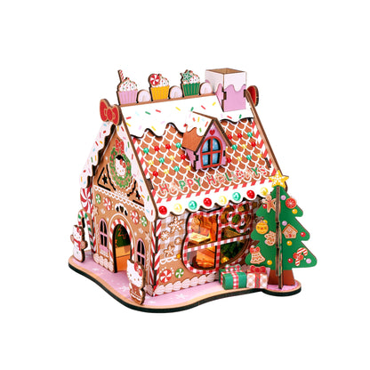 Hello Kitty Gingerbread House 3D Wooden Puzzle