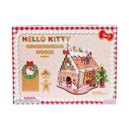 Hello Kitty Gingerbread House 3D Wooden Puzzle