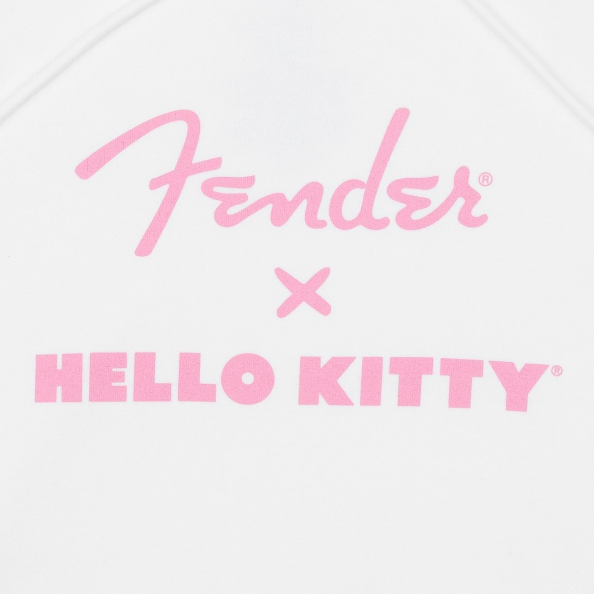 Hello Kitty x Fender White Sleeve Logo Hoodie