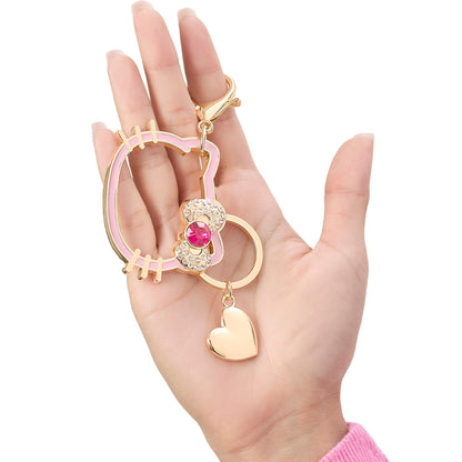Hello Kitty Silhouette Heart Keychain