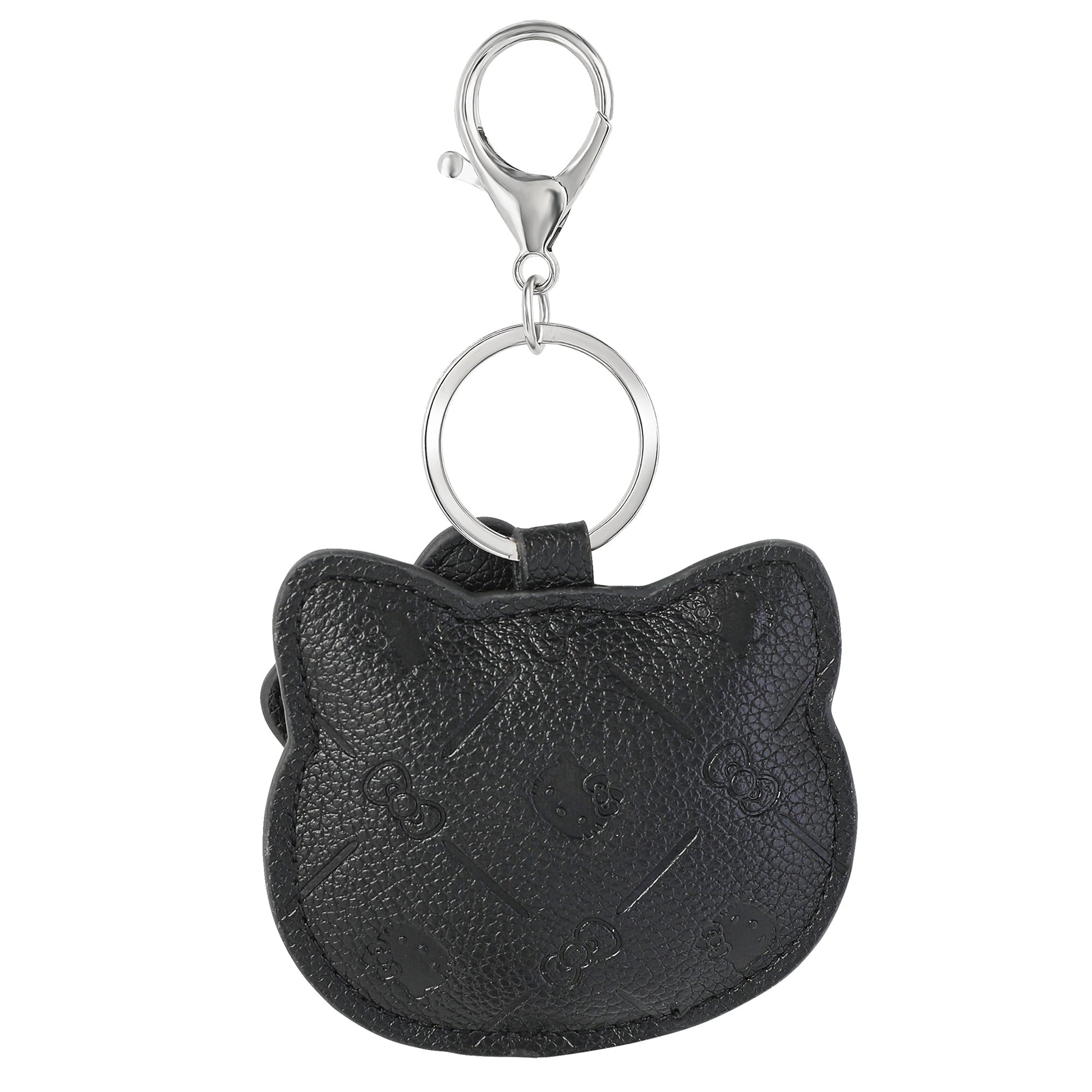 Hello Kitty Debossed Keychain (Black)