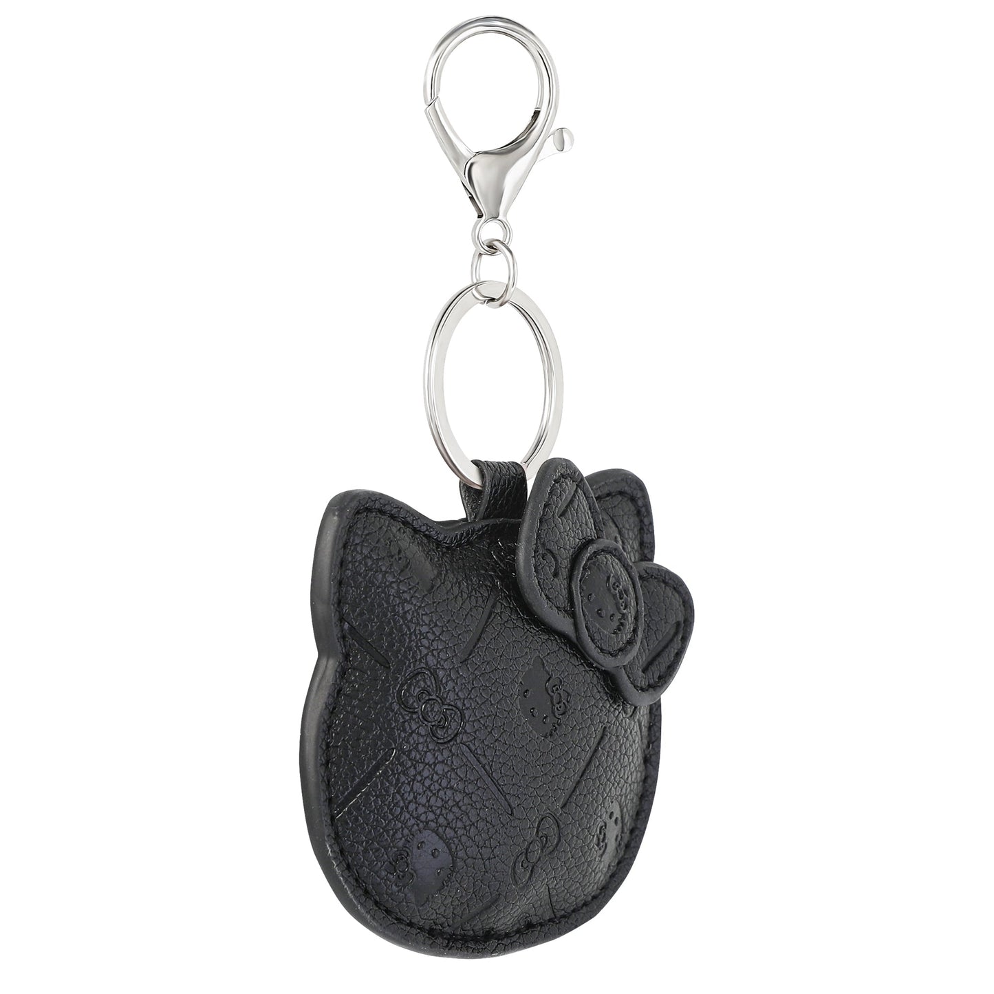 Hello Kitty Debossed Keychain (Black)