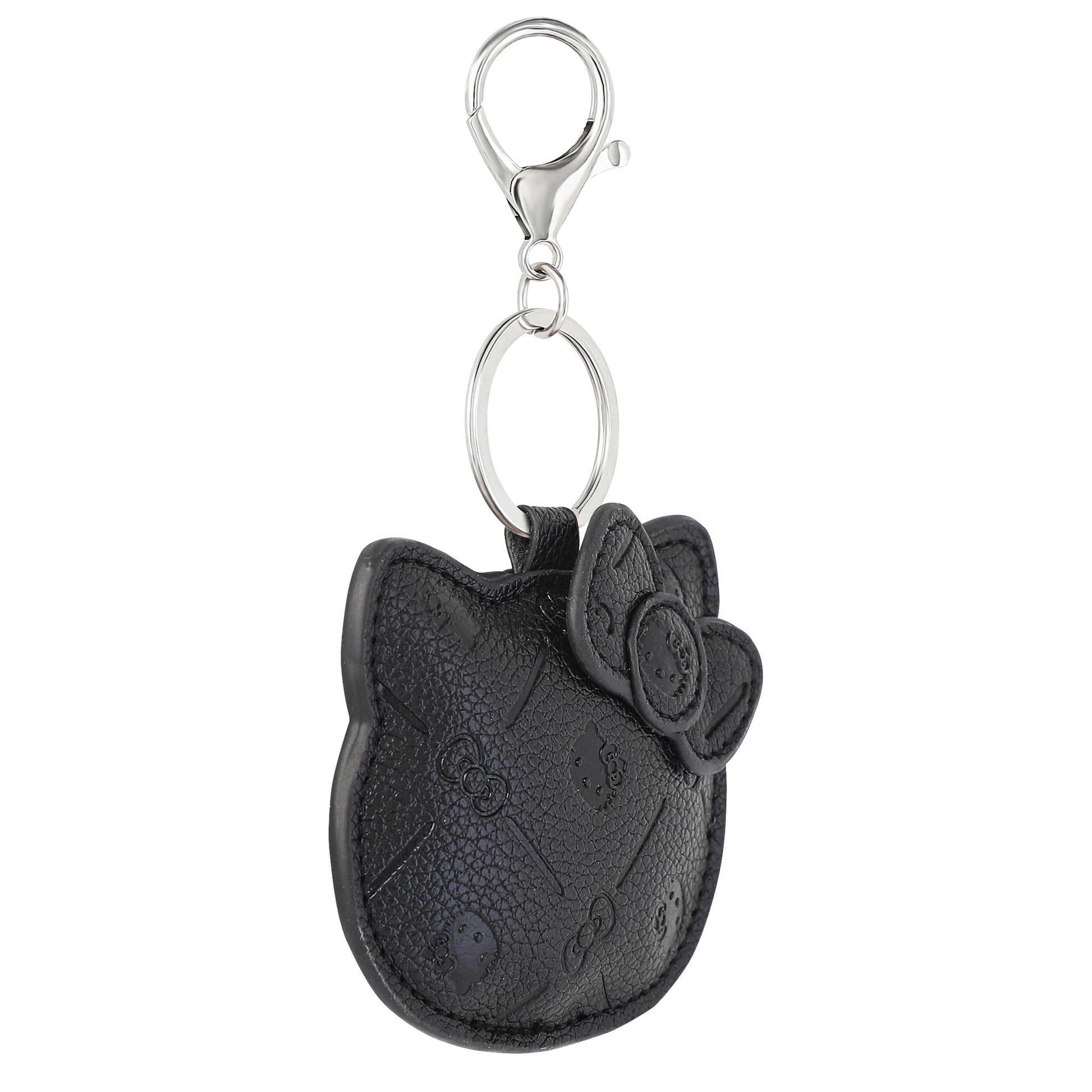 Hello Kitty Debossed Keychain (Black)