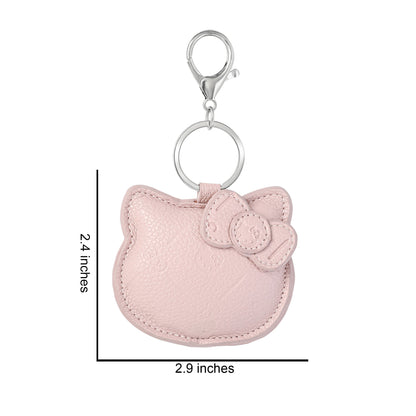 Hello Kitty Debossed Keychain (Pink)
