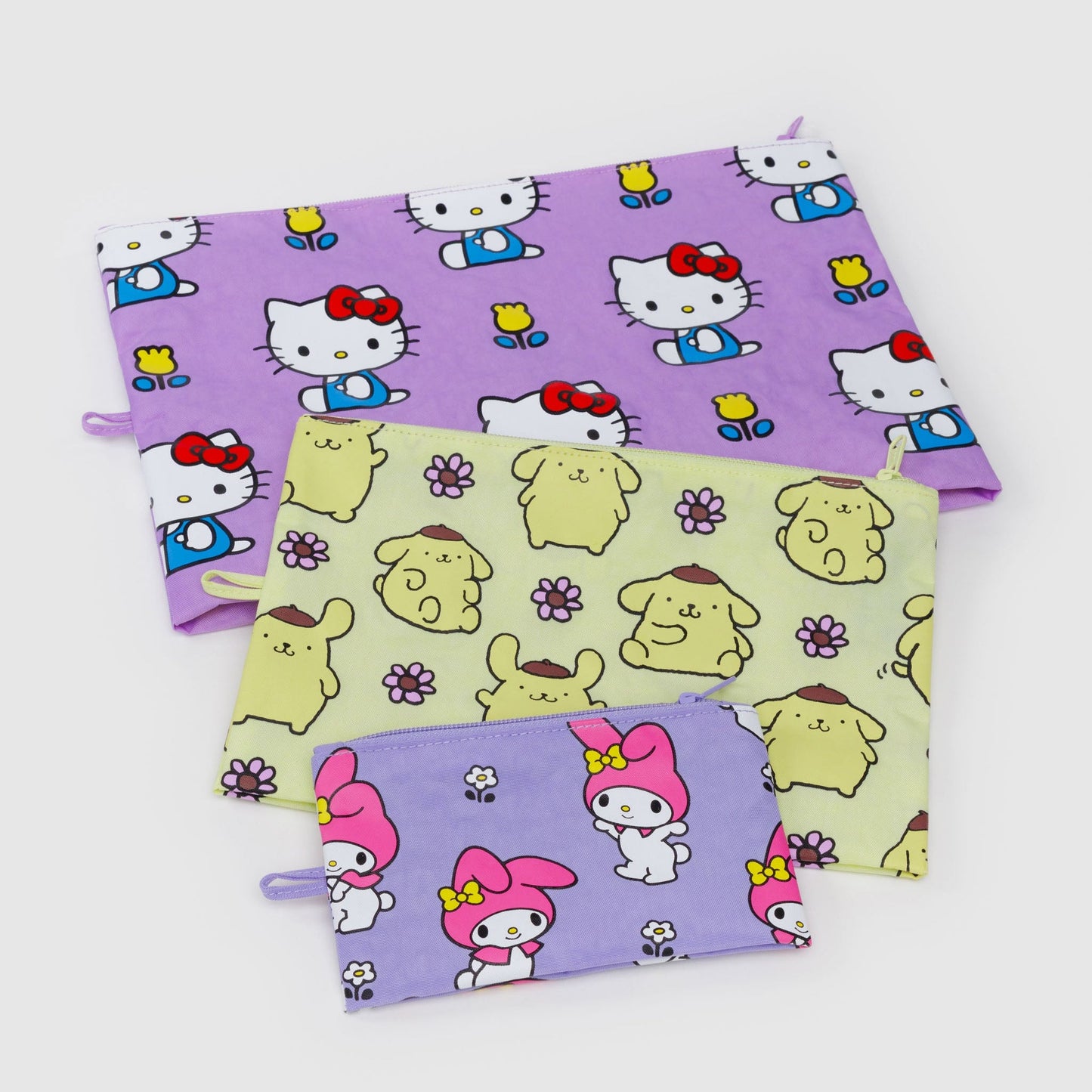 Hello Kitty and Friends x Baggu Go Pouch Set (Fruits + Florals)