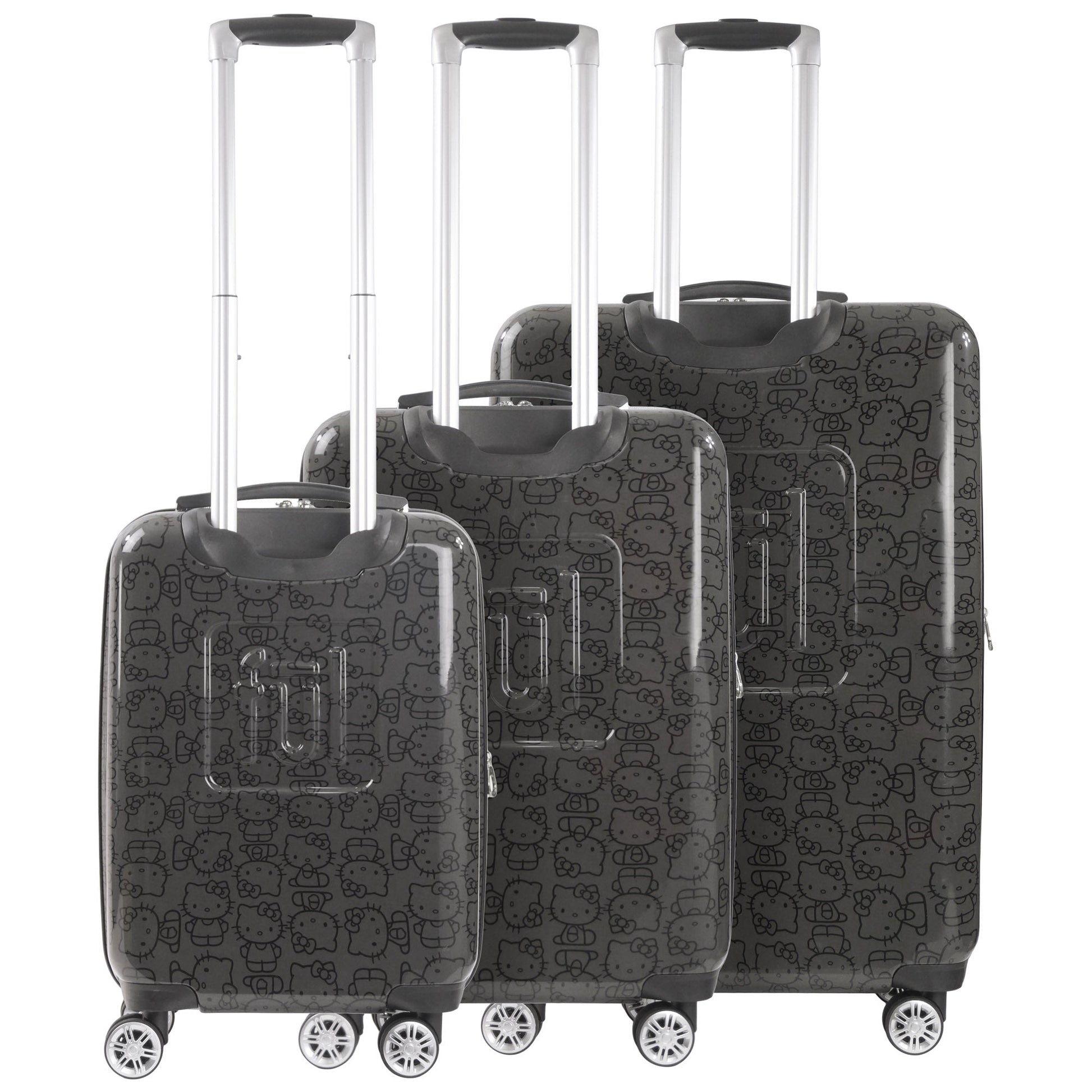 Hello Kitty x FUL Pose 3-Pc Hardshell Luggage (Black)