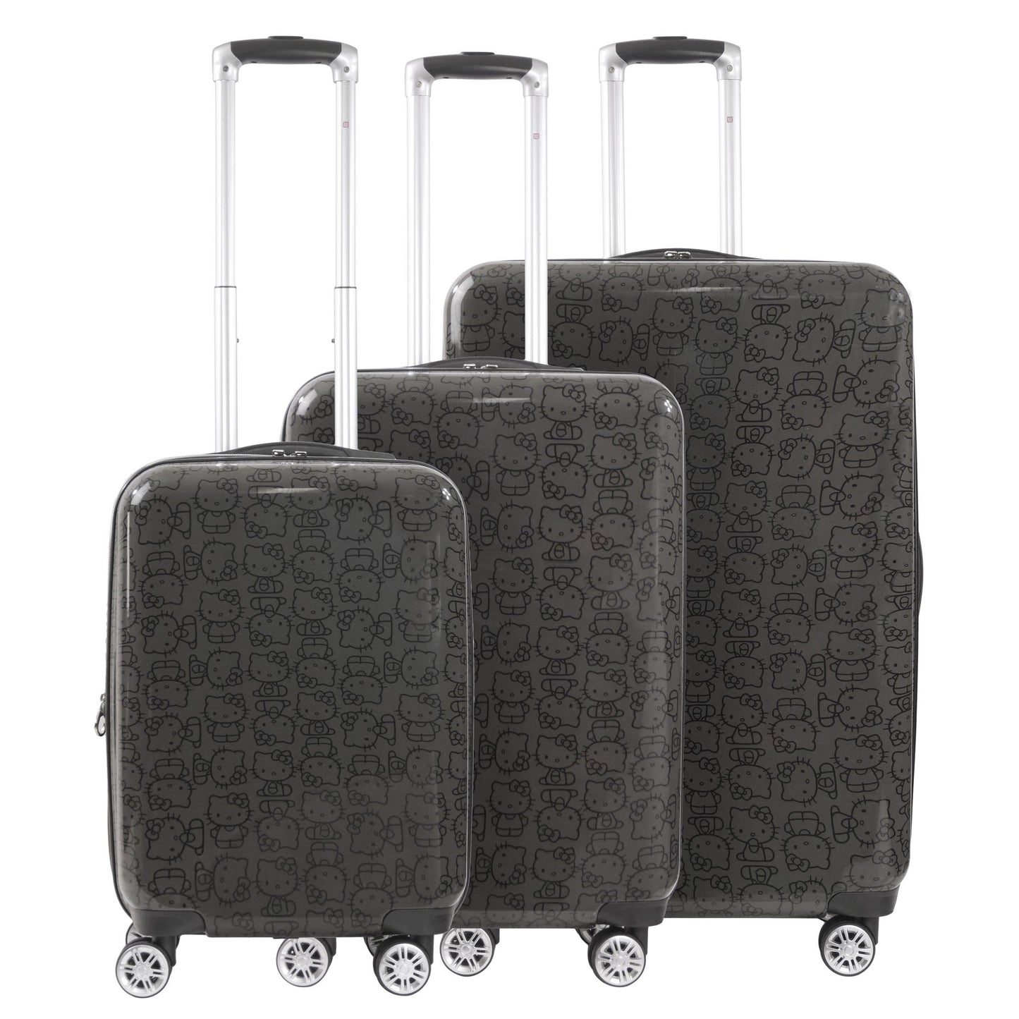 Hello Kitty x FUL Pose 3-Pc Hardshell Luggage (Black)