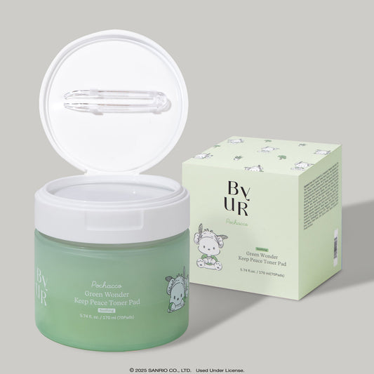 Pochacco x ByUR Green Wonder Keep Peace Toner Pad (Sanrio K-Spa Edition)