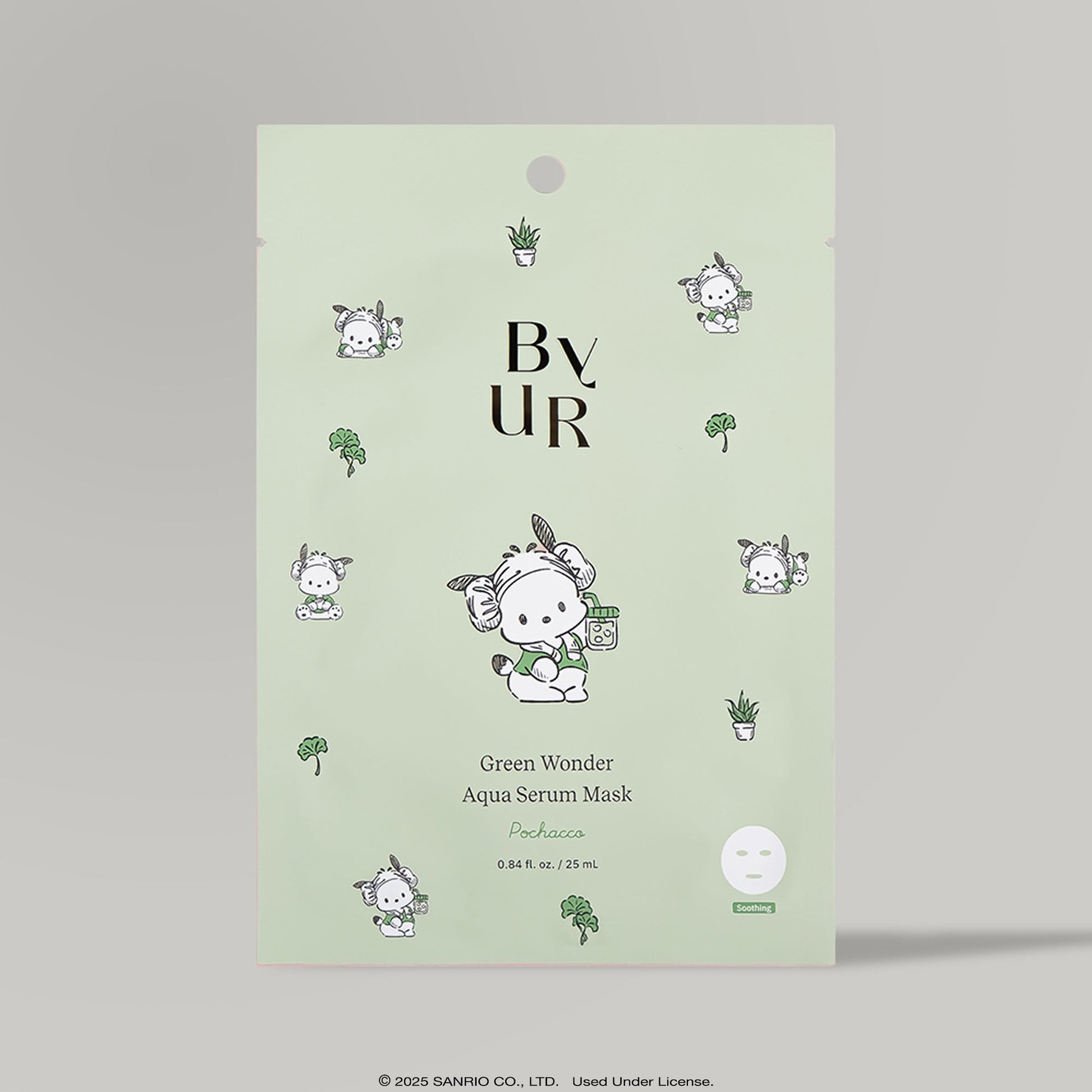 Pochacco x ByUR Green Wonder Aqua Serum Mask (Sanrio K-Spa Edition)