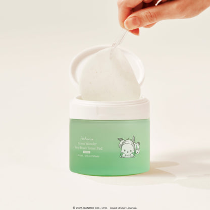 Pochacco x ByUR Green Wonder Keep Peace Toner Pad (Sanrio K-Spa Edition)