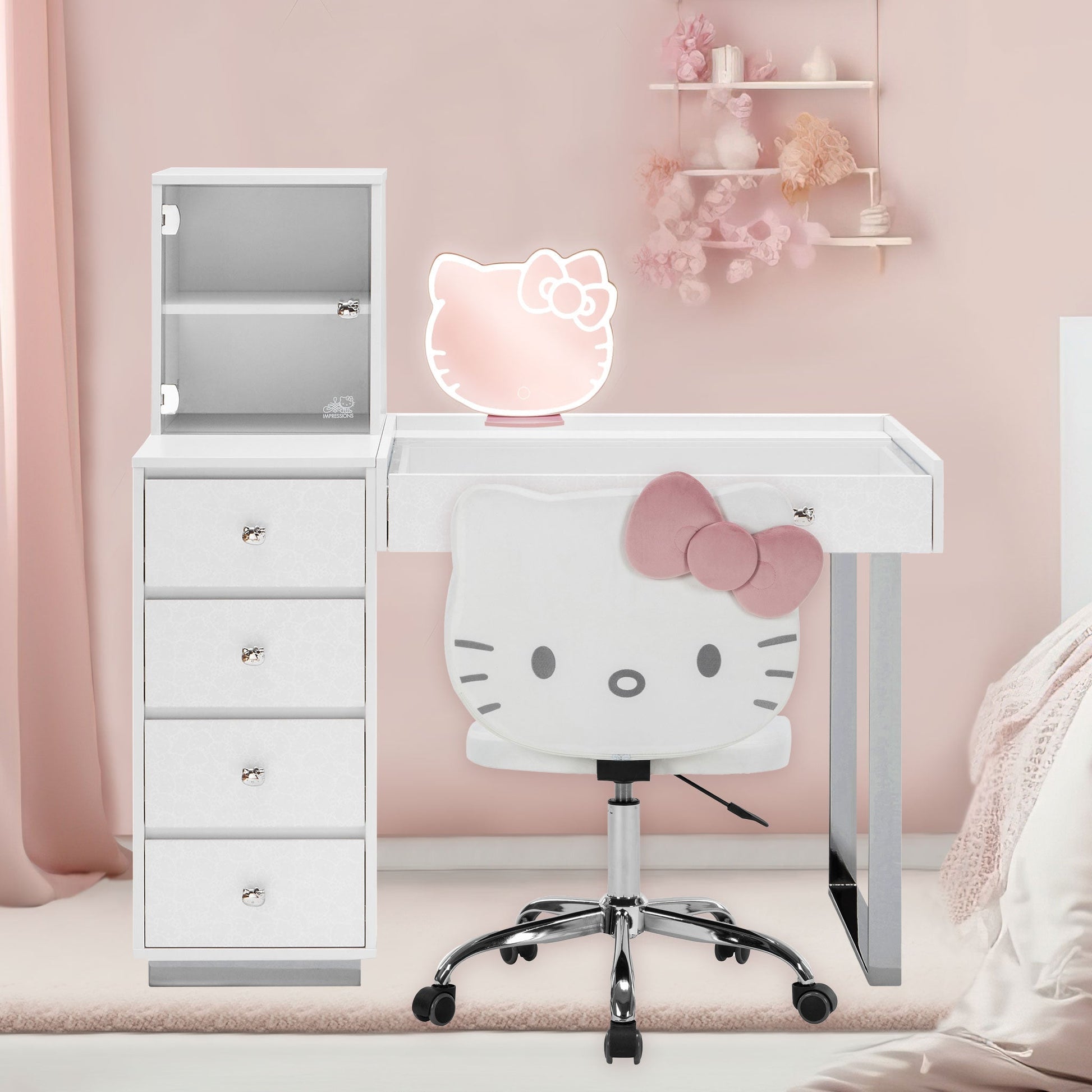 Hello Kitty x Impressions Vanity SlayStation Duet Vanity Desk