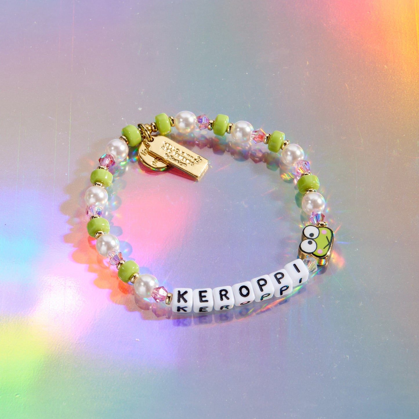 Keroppi x Little Words Project Beaded Bracelet
