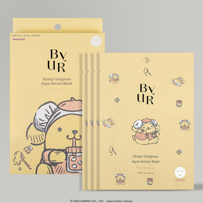 Pompompurin x ByUR Honey Gorgeous Aqua Serum Mask (Sanrio K-Spa Edition)