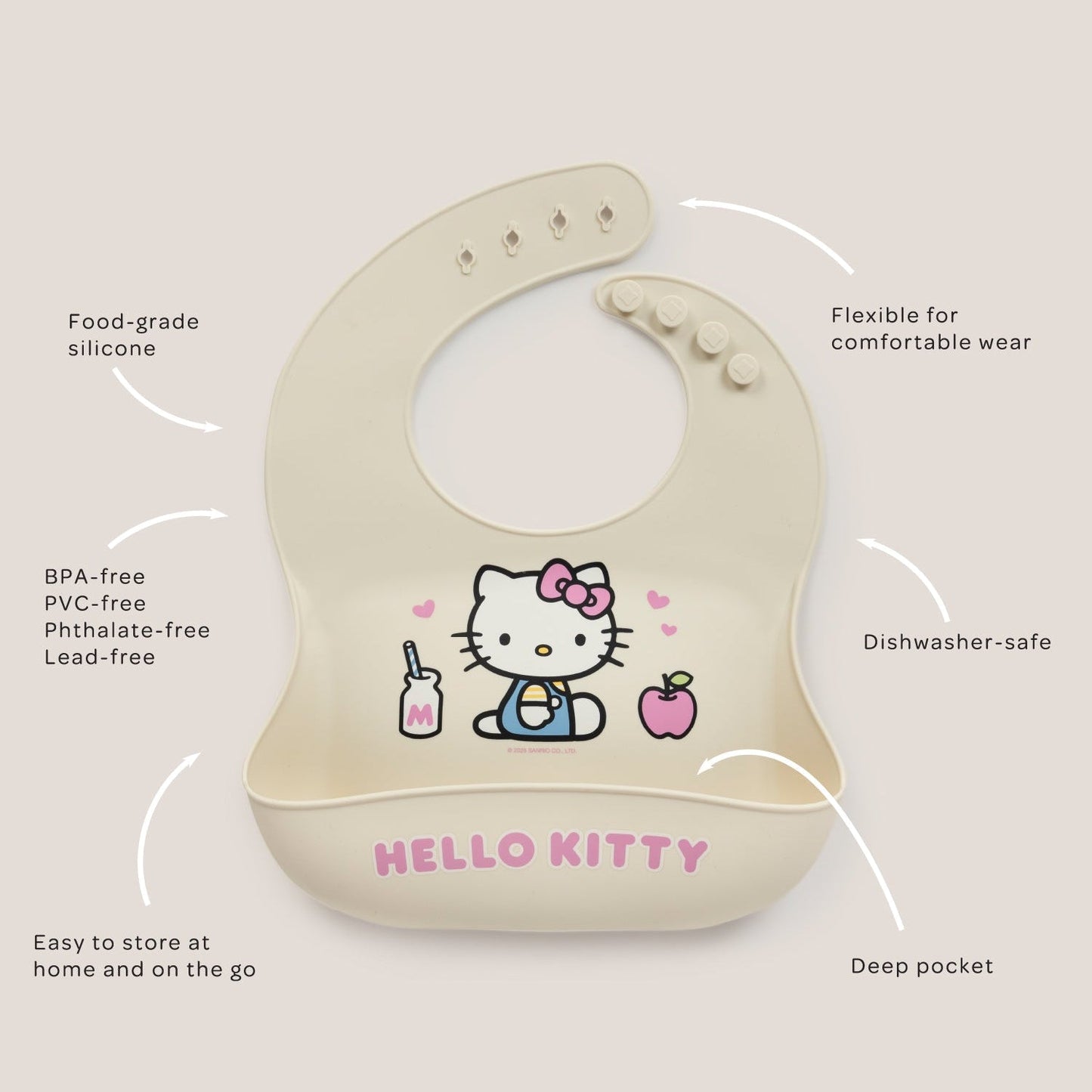 Hello Kitty x JuJuBe Silicone Bib
