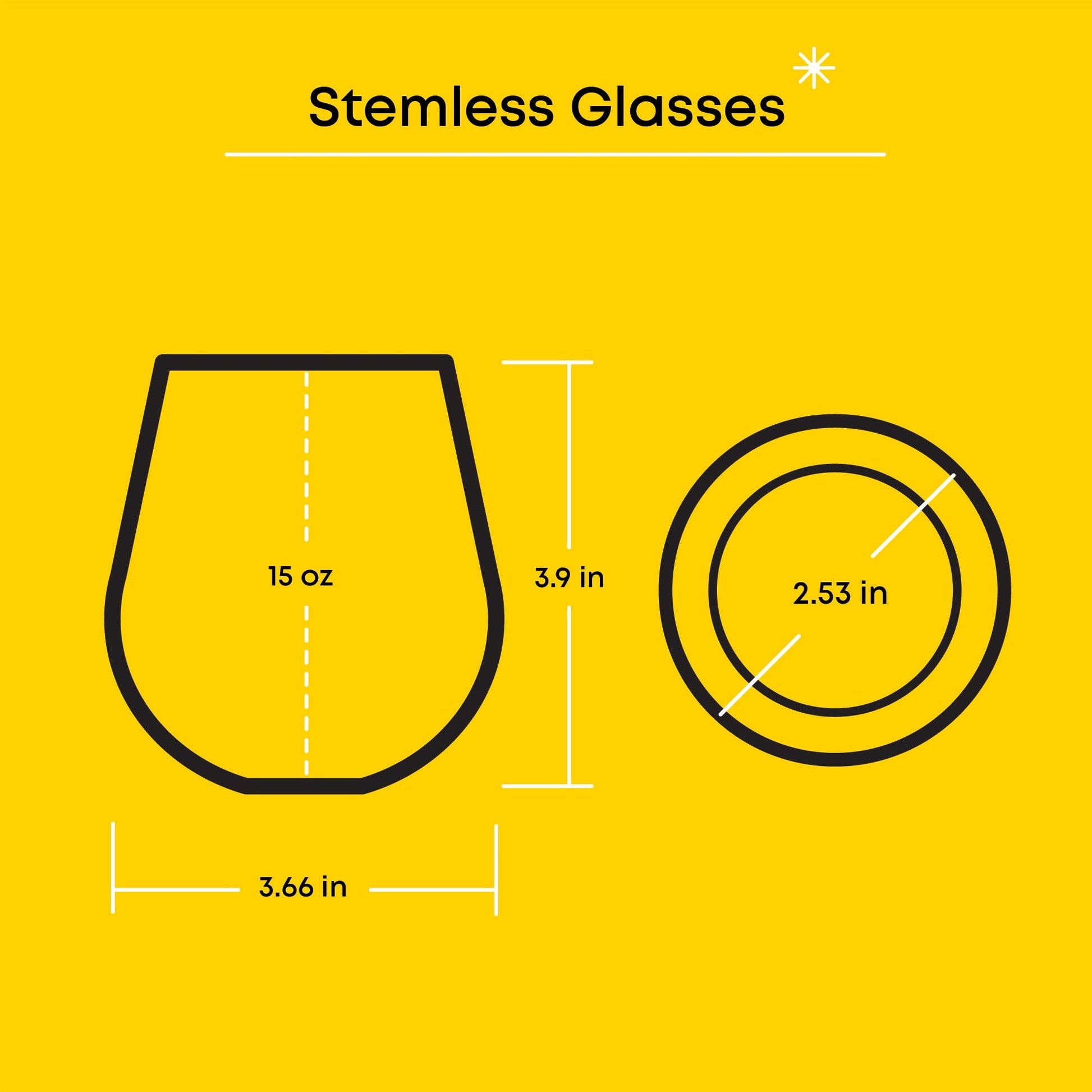 Hello Kitty and Friends Above the Clouds Stemless Glasses (Set of 4)