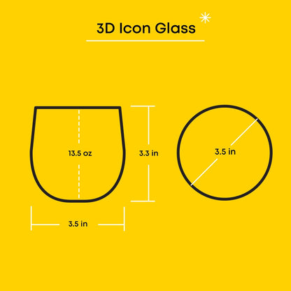 Hello Kitty and Mimmy 3D Icon Short Drinking Glasses (Set of 2)