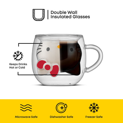 Hello Kitty 3D Double Wall Coffee Mug