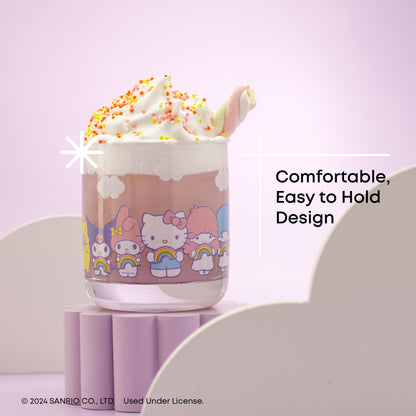 Hello Kitty and Friends Rainbow Short Drinking Glasses (Set of 4)