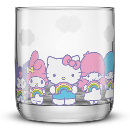 Hello Kitty and Friends Rainbow Short Drinking Glasses (Set of 4)