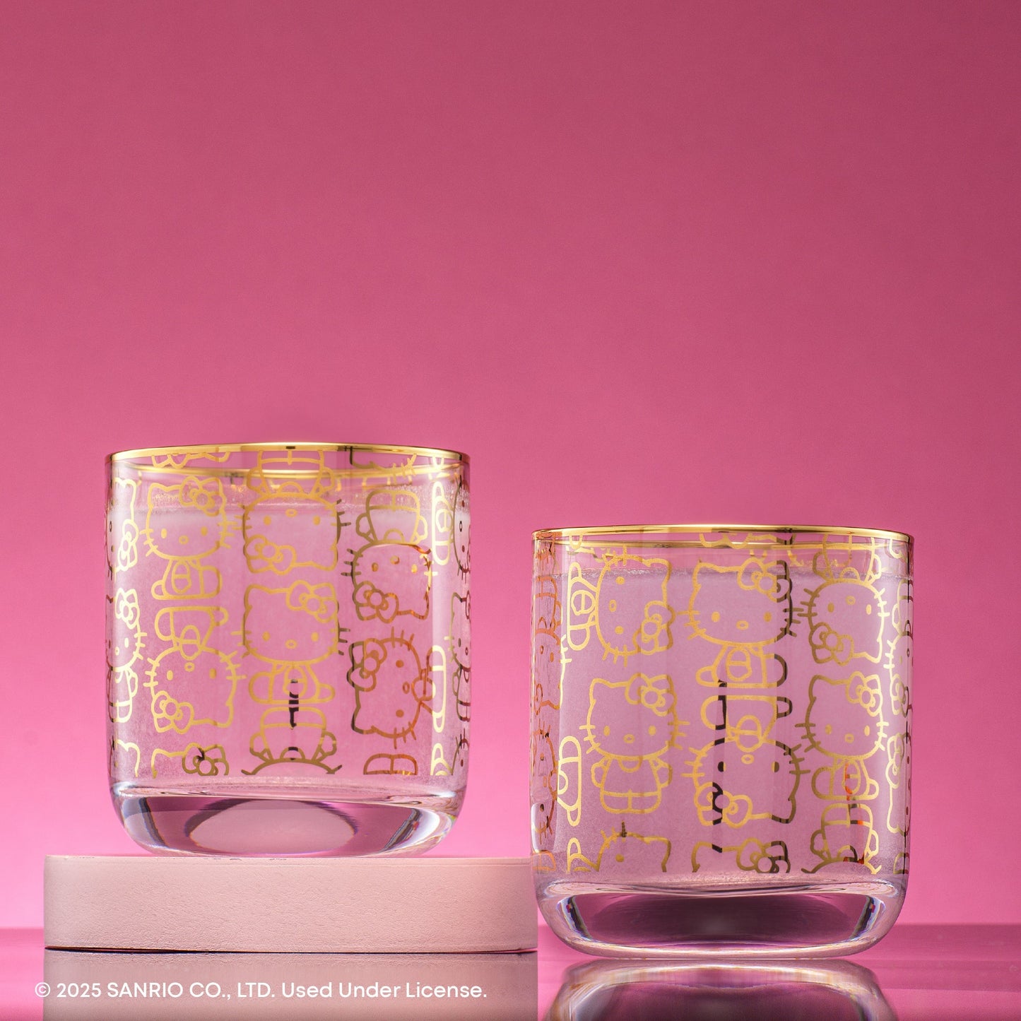Hello Kitty Charmed Short Drinking Glasses (Set of 2)