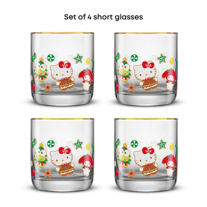 Hello Kitty and Friends Gingerbread Pals Short Glasses