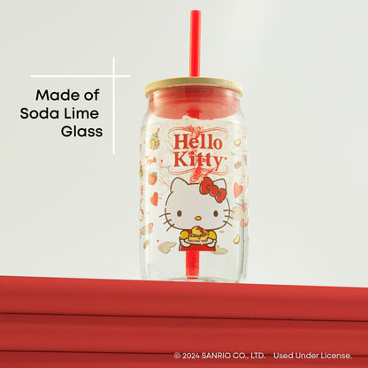 Hello Kitty Favorite Flavor Lidded Glass Tumbler