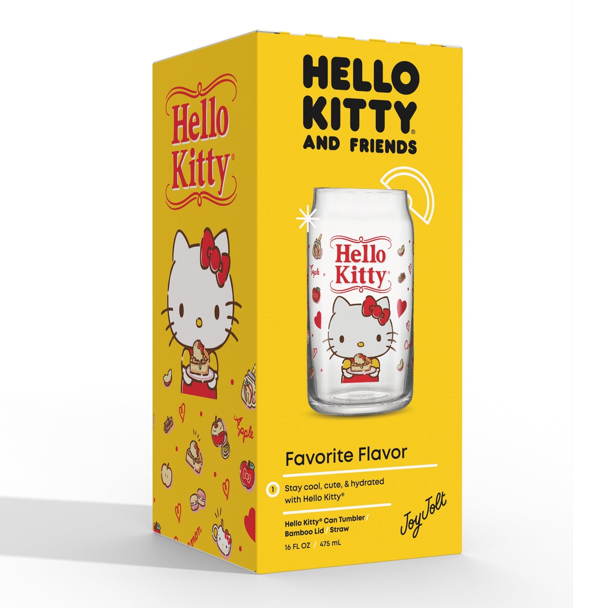 Hello Kitty Favorite Flavor Lidded Glass Tumbler