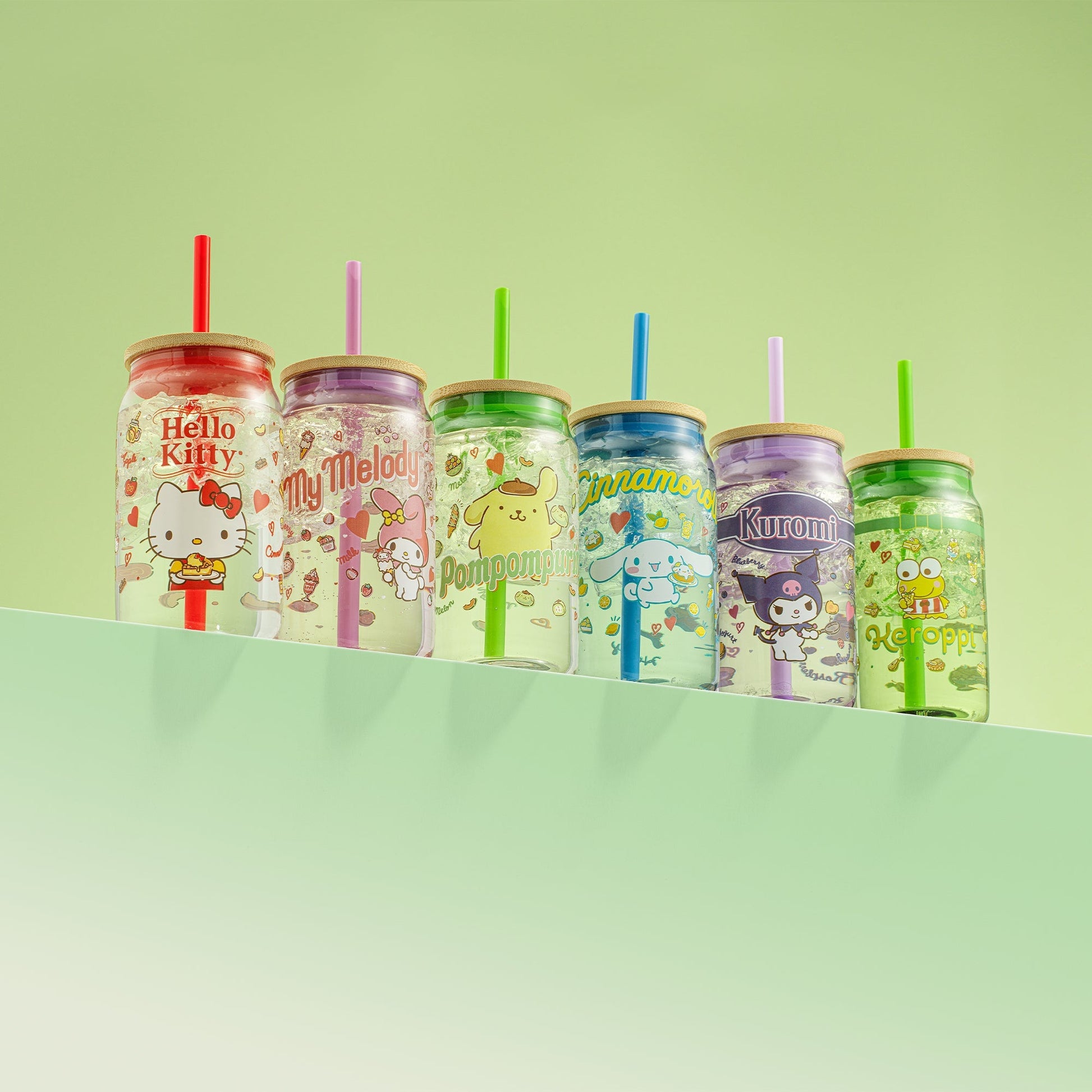Kuromi Favorite Flavor Lidded Glass Tumbler