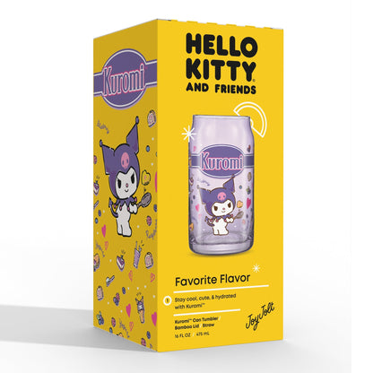 Kuromi Favorite Flavor Lidded Glass Tumbler