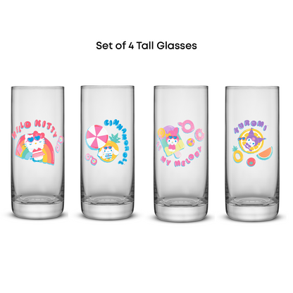Hello Kitty and Friends Pool Party Tall Drinking Glasses