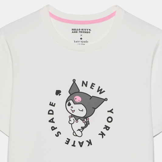 Kuromi x Kate Spade New York T-Shirt (Fresh White)