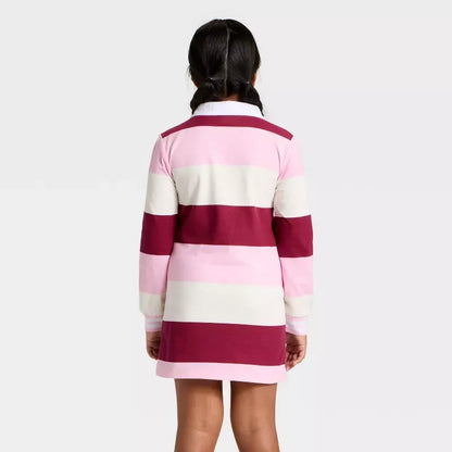 Hello Kitty and Friends Girls Striped Rugby Dress