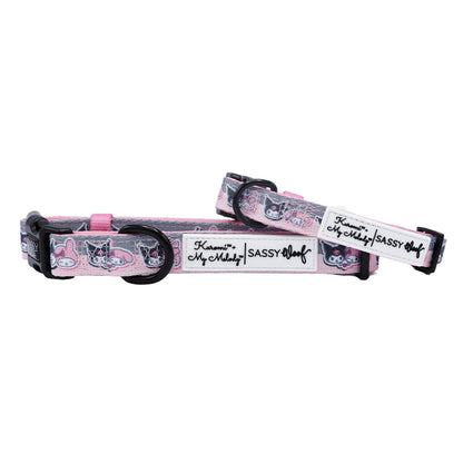 My Melody & Kuromi x Sassy Woof Dog Collar