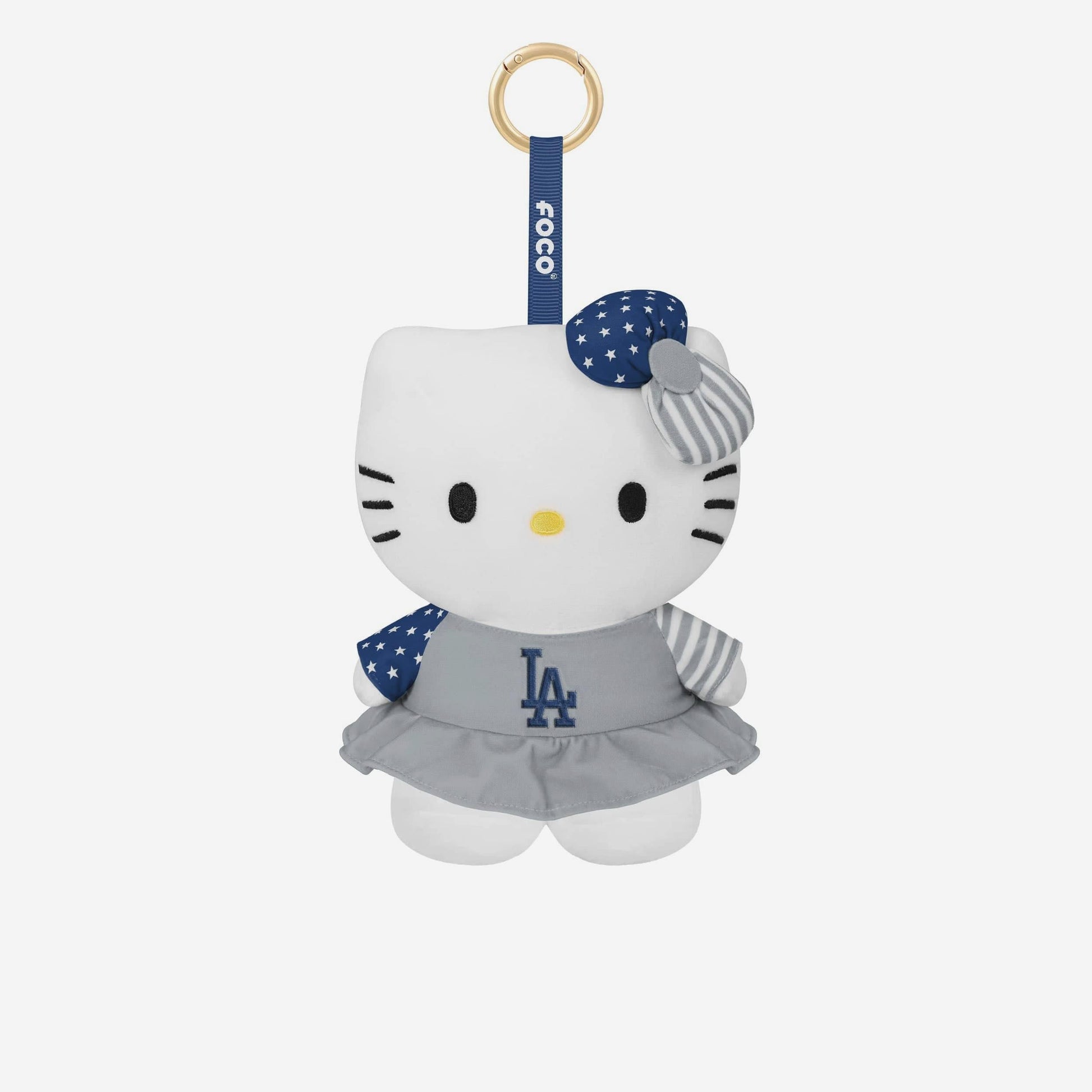 Hello Kitty x Los Angeles Dodgers Plush Mascot Keychain (Americana)