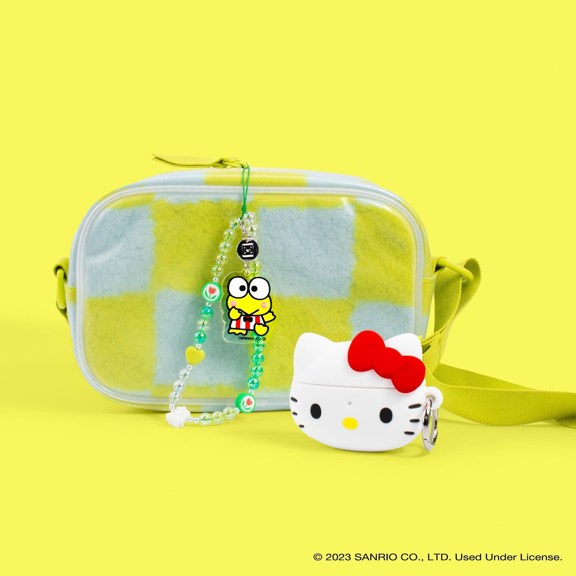 Keroppi Beaded Charm Mobile Phone Wrist Strap