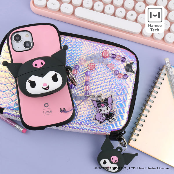 Kuromi Beaded Charm Mobile Phone Wrist Strap (Lolita Version)