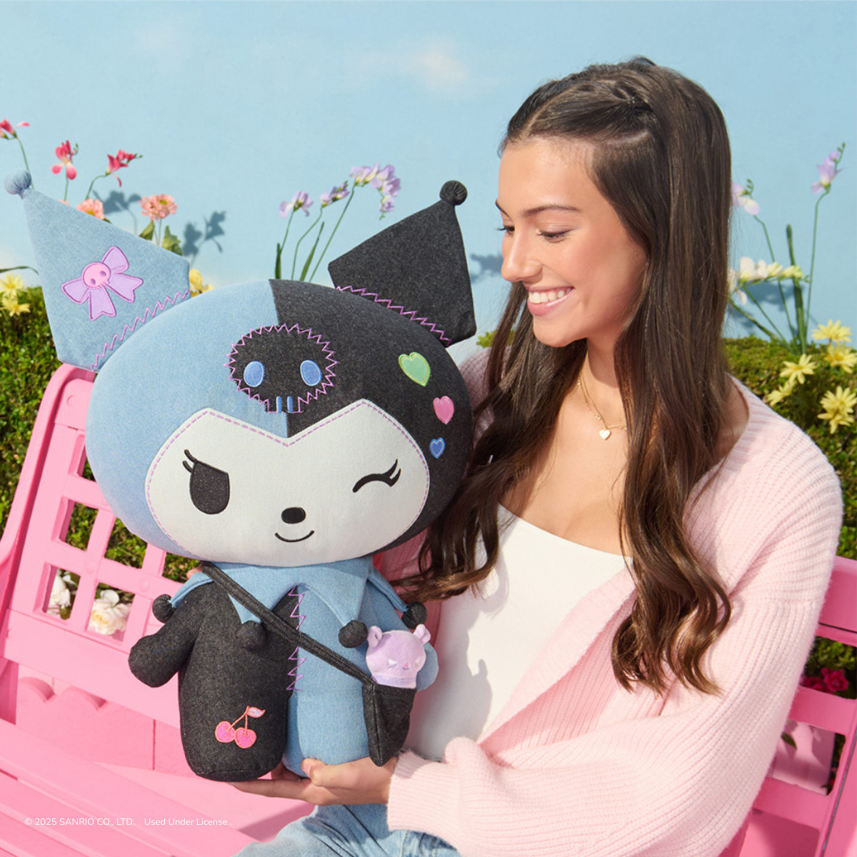 Kuromi 24" Ultra-Premier Denim Patchwork Plush (Limited Edition)