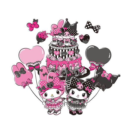 My Melody 50th Anniversary and Kuromi 20th Anniversary Tee (Cake)