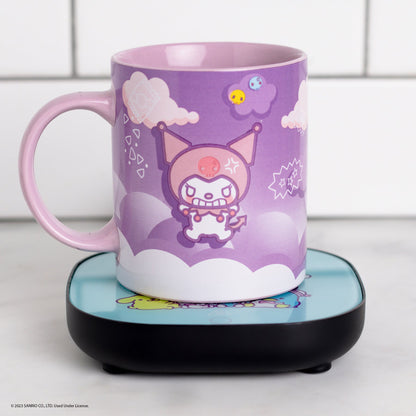 Kuromi Coffee Mug & Warmer Set