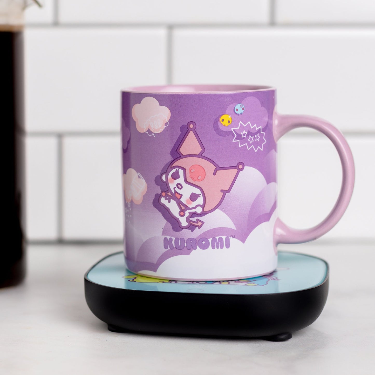 Kuromi Coffee Mug & Warmer Set