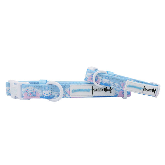 Cinnamoroll x Sassy Woof Dog Collar (Clouds)