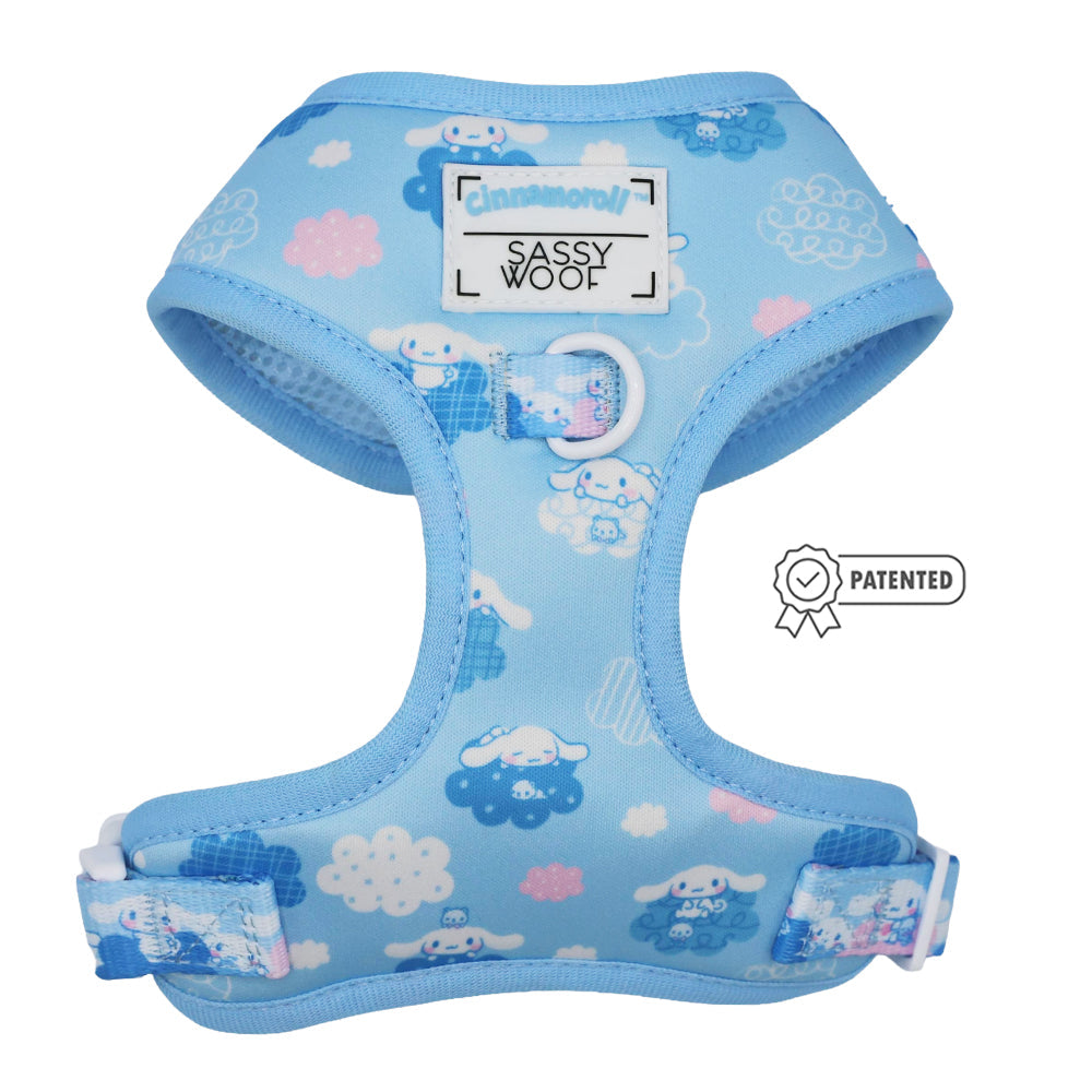 Cinnamoroll x Sassy Woof Adjustable Dog Harness (Clouds)
