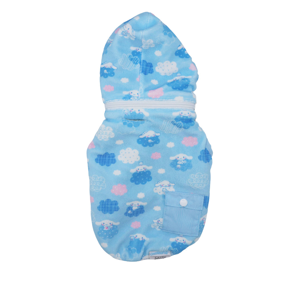 Cinnamoroll x Sassy Woof Reversible Sherpa Dog Jacket (Clouds)