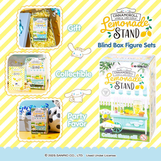 Re-Ment Cinnamoroll's Lemonade Stand Blind Box Figure Set