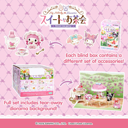Re-Ment My Melody & Kuromi Sweet Tea Party Blind Box Figure Set